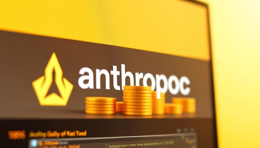Anthropoc logo with golden coins in digital art style.