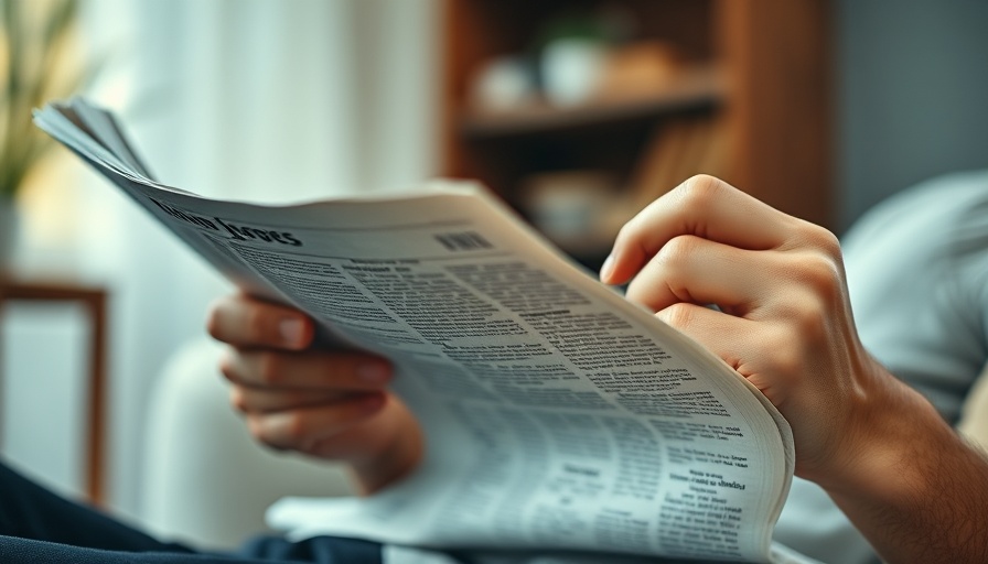 Close-up hands holding a newspaper, scalable AI solutions
