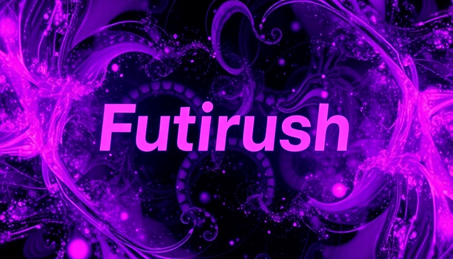 Bold 'Futurism' text on abstract purple background.