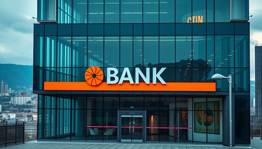 Bank building showcasing quantum computing in banking.