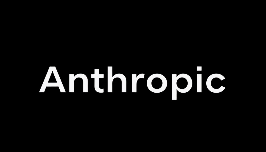 Anthropic logo with bold lettering on a black background related to AI innovation funding.