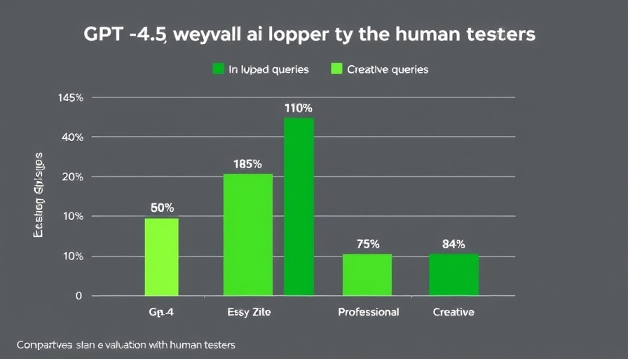 GPT-4.5 AI advancements comparative bar chart for query evaluations.