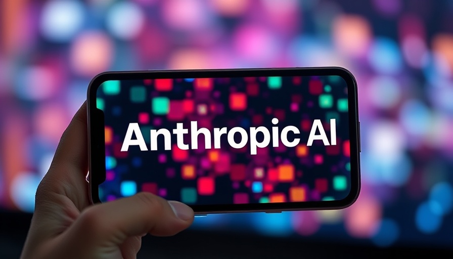 Anthropic Valuation AI Boom concept with vibrant digital display.