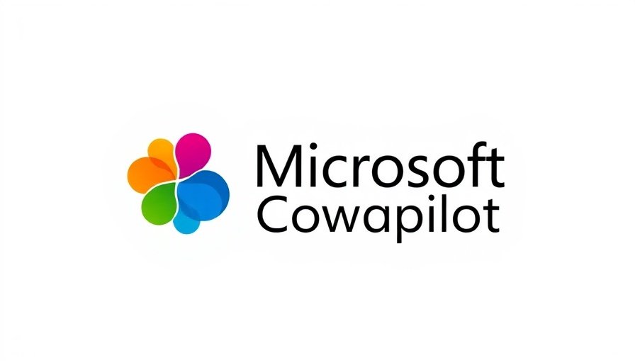 Gradient colorful droplet logo with Microsoft Dragon Copilot text for Microsoft AI.