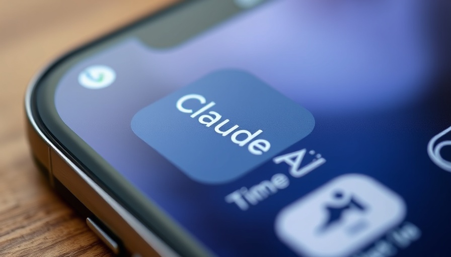 Smartphone screen with Claude AI app icon and text for anthropic valuation.