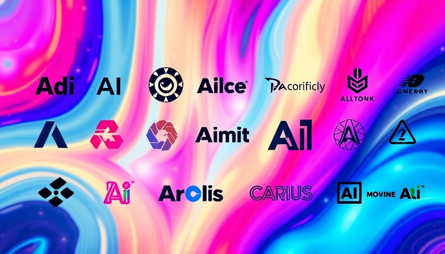 AI Companies to Watch in 2025 abstract logos on colorful background.