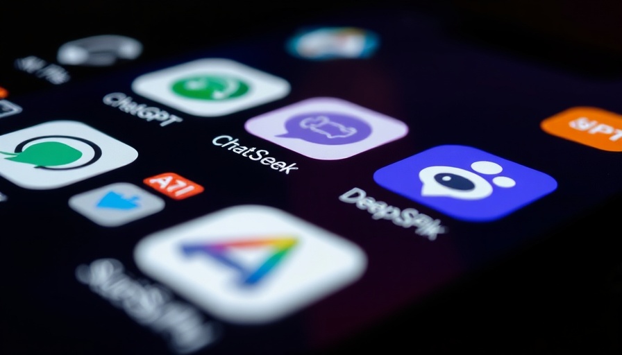 Smartphone screen showing AI apps, highlighting Anthropic funding challenges.