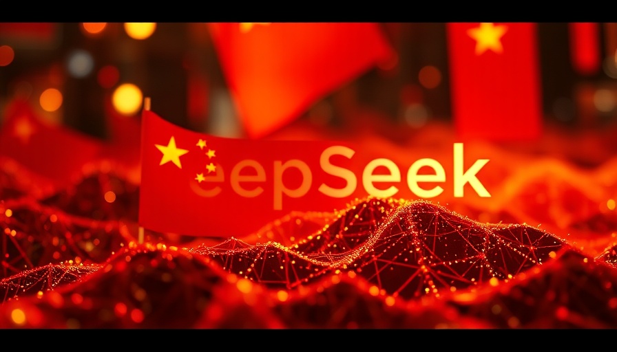 DeepSeek AI risks and opportunities concept with China elements.