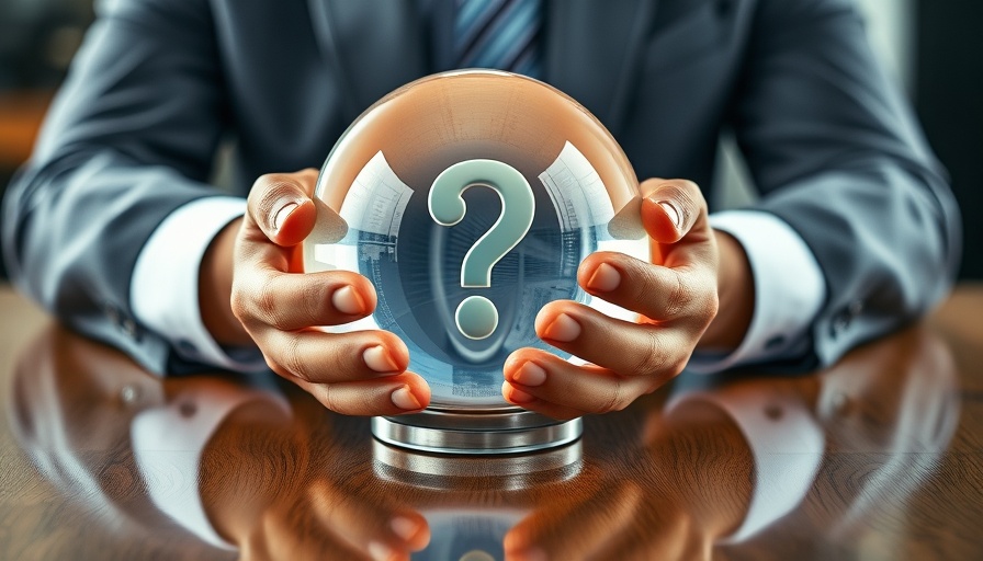 Agentic AI represented by crystal ball with question mark.