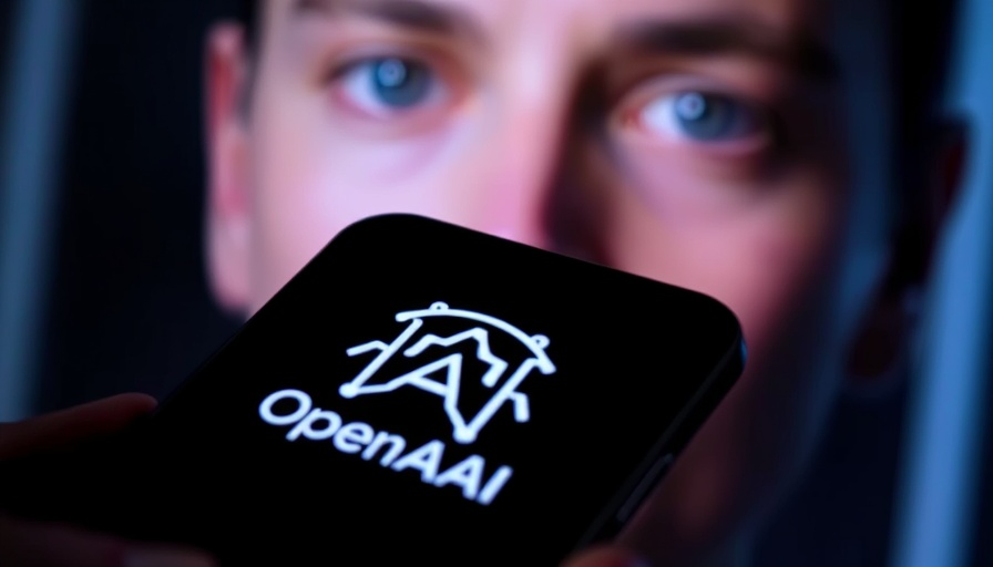 Close-up of smartphone with OpenAI logo, focus on technology.
