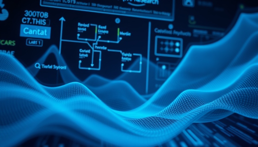 Futuristic AI deep research interface with digital design.