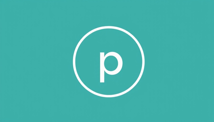 Claude AI minimalist logo with letter 'p' on teal background