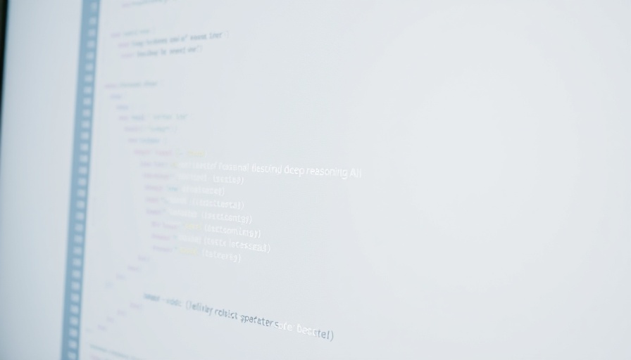 Deep reasoning AI interface with code editor on screen.