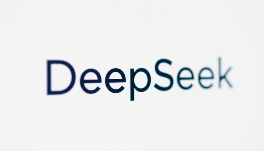 DeepSeek AI logo with slogan 'Into the unknown' on a white background.