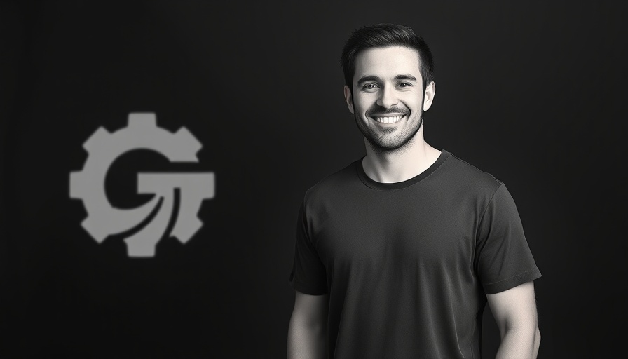 Person presenting against black background with OpenAI logo.