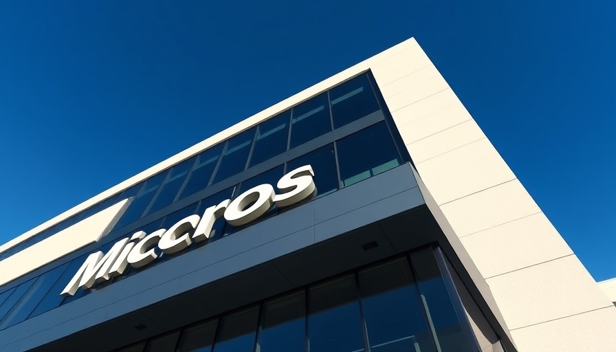 Microsoft logo on building signifying AI competition.