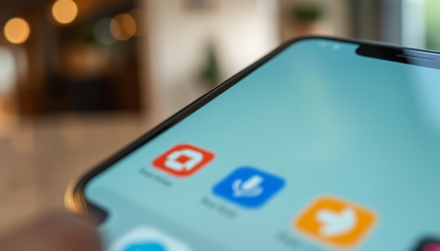 Smartphone showing voice assistant searching, AI news theme.