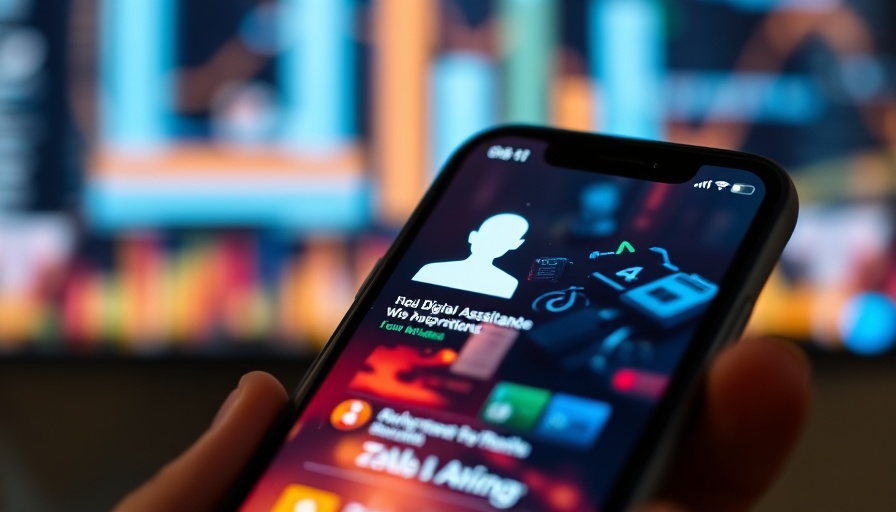 Smartphone with digital assistant displaying voice command interface.