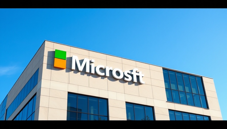 Microsoft AI headquarters building with logo on facade