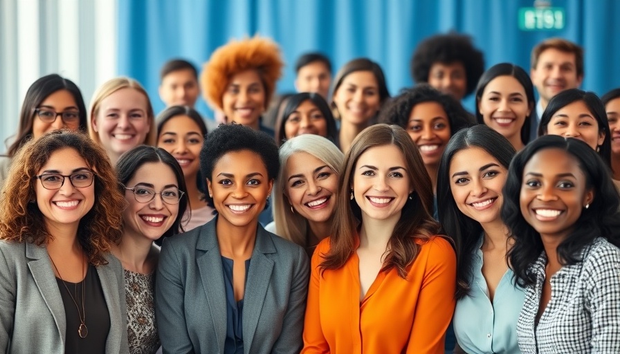 Group of women at AI blockchain leadership event
