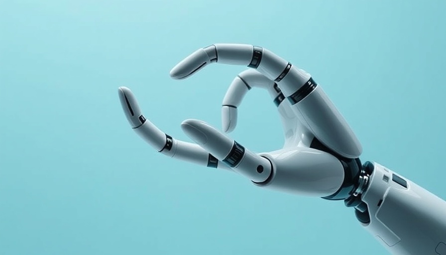 Futuristic robotic hand reaching, symbolizing agentic AI advances.