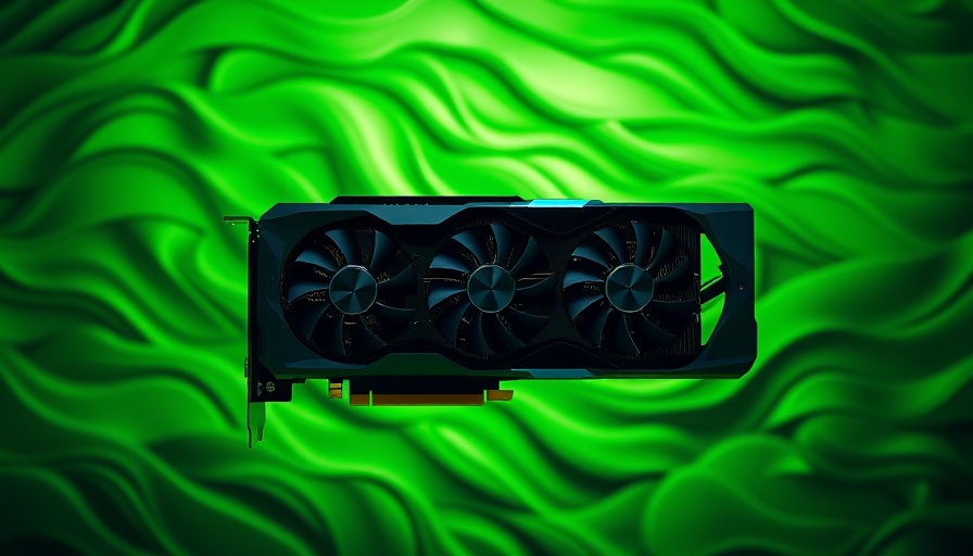 NVIDIA GeForce RTX 5060 Ti graphics card with green waves.