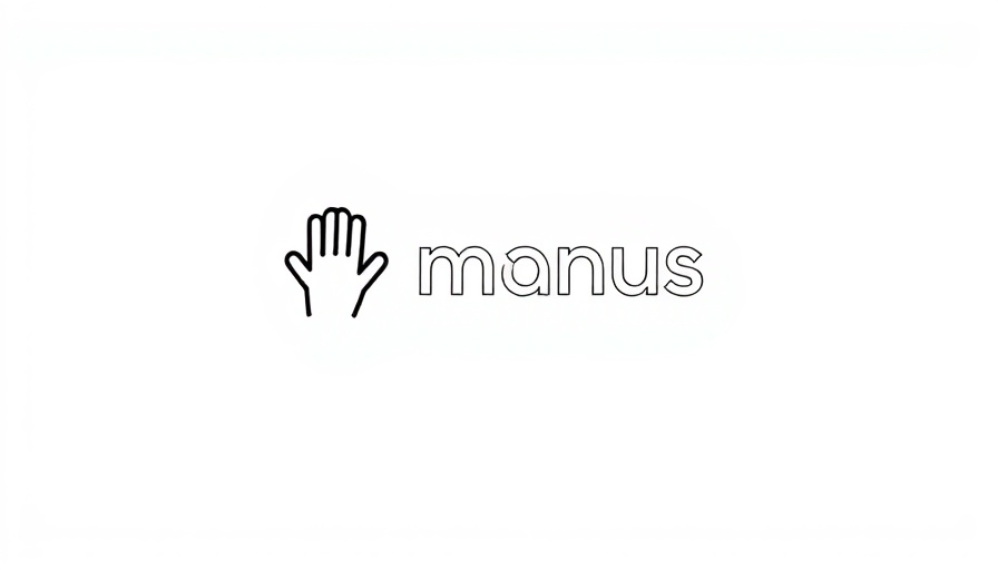 Chinese AI General Agent Manus logo in minimalistic style.