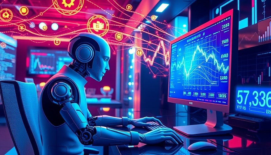 Trust in AI agents depicted in surreal digital illustration with financial symbols.