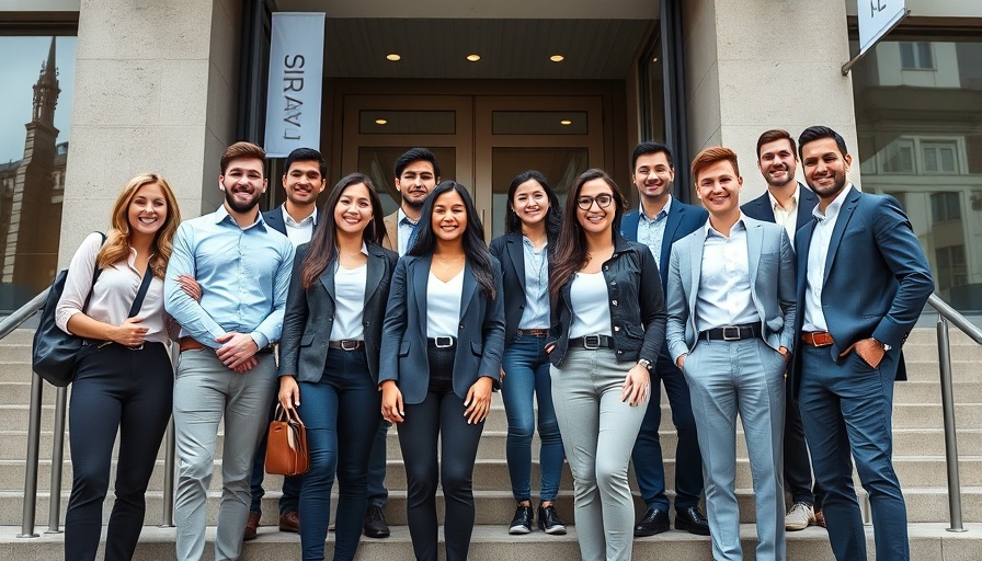 AI Ignite Program for Startups group outside modern building.