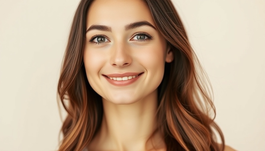 Agentic AI concept with professional woman smiling confidently.