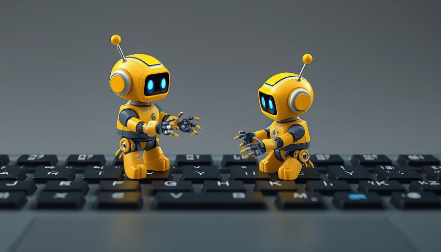OpenAI Developer API AI agents in robot form on a keyboard