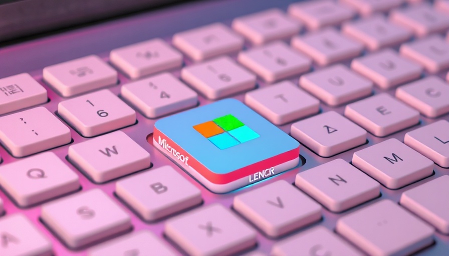 Microsoft AI Copilot icon key on minimalist keyboard.