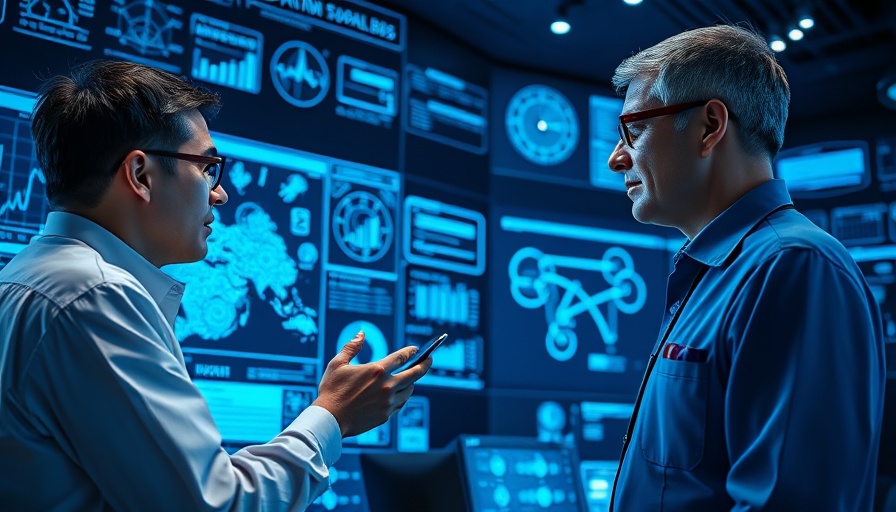 Agentic AI in action: Professionals analyzing data on futuristic screens.