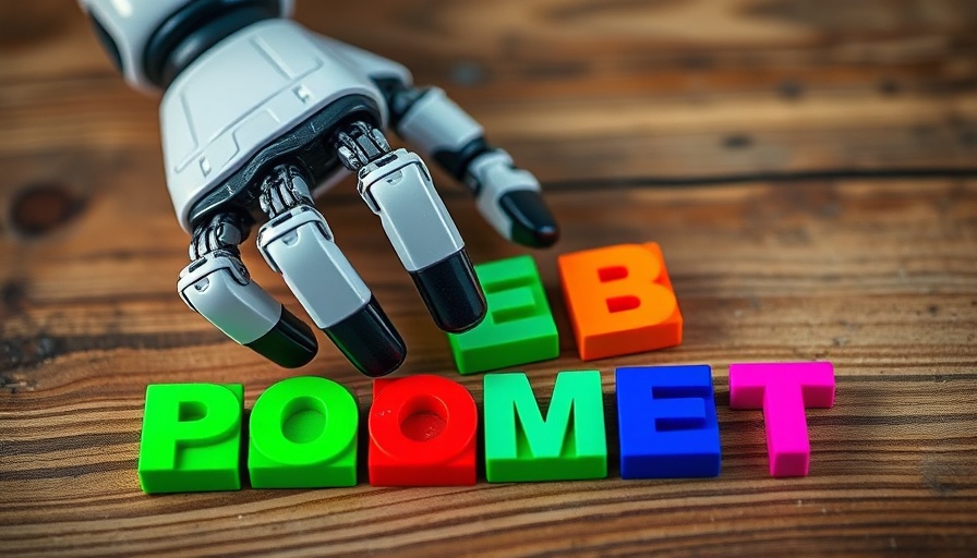 Google Gemini Robotics AI placing colorful tiles on wood.