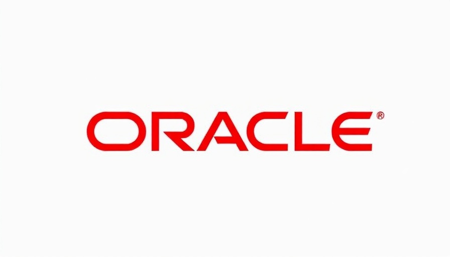 Oracle logo, red text on white background.