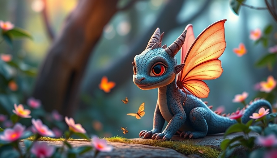 Gemini 2.0 flash AI art generation of a cute dragon with a fairy.