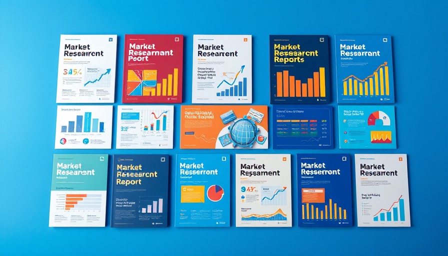 Colorful market research covers showcasing AI in Sports Market data