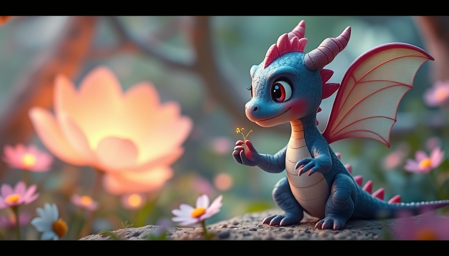 Whimsical baby dragon and fairy in magical forest using Google's Gemini Flash 2.0 AI Art Tool.