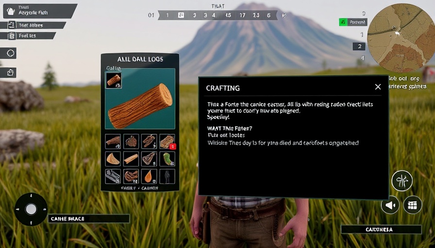 Minecraft interface with AI guidance for crafting.