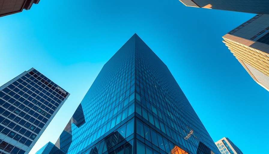 Tall modern building with Nvidia logo, sunny urban setting.
