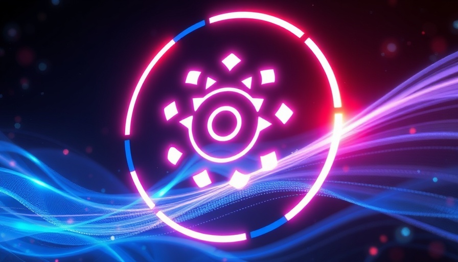 OpenAI symbol with dynamic digital waves, futuristic theme.