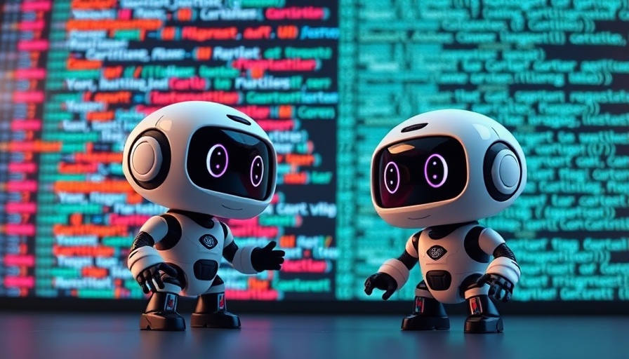 OpenAI Agents SDK with cartoon robots and code display.