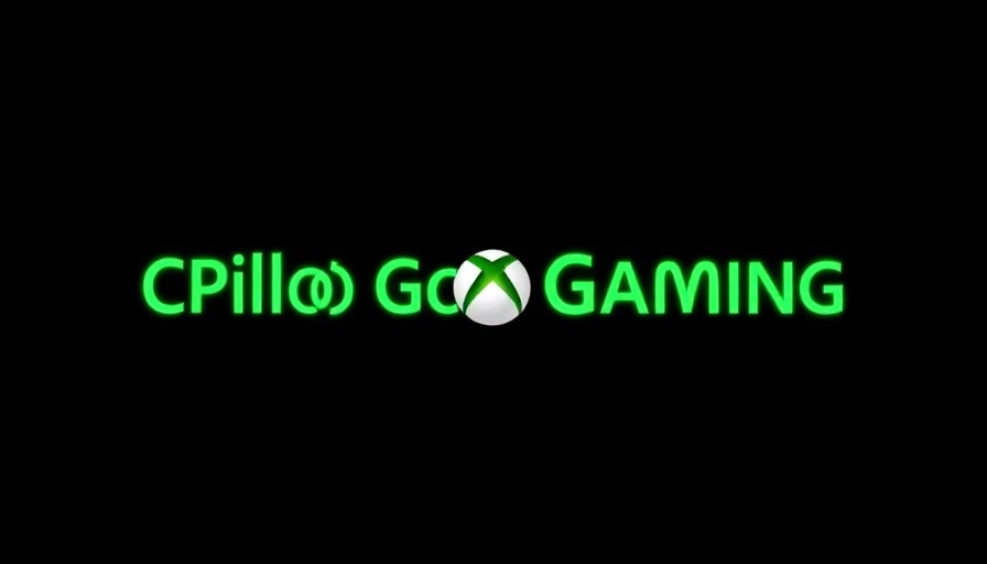 Microsoft AI Copilot for gaming showcased with bold green text on a dark background.