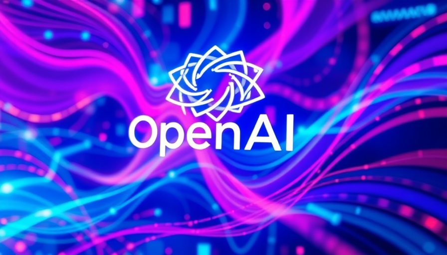 Dynamic representation of AI tools with OpenAI logo on a digital background.
