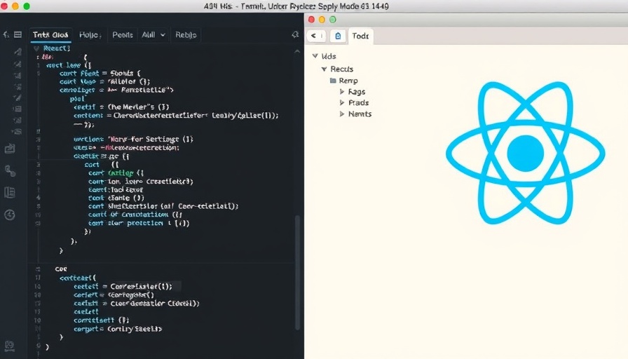 Claude AI interface showing React code and folder structure