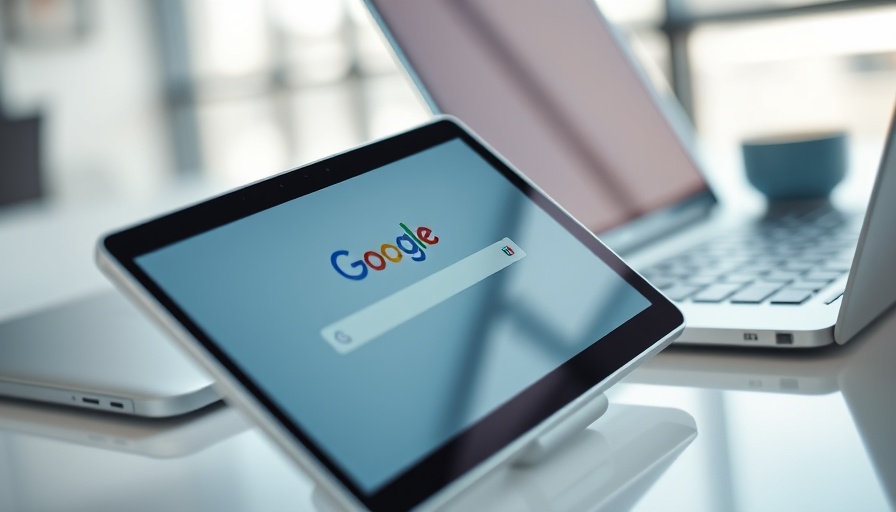 Google Gemini app AI features on tablet next to laptop.