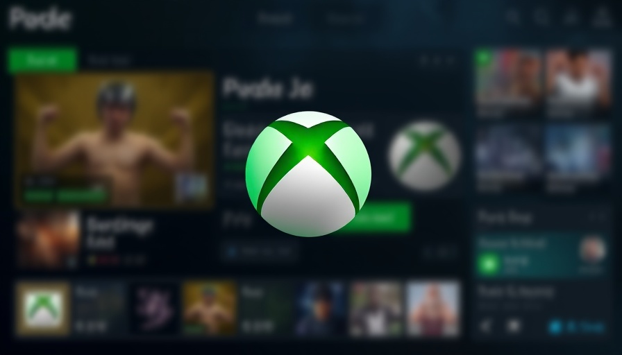 Xbox logo in 3D with blurred background, related to Microsoft AI.