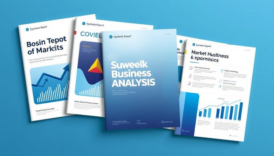 Business report designs illustrating AI vision market growth data.
