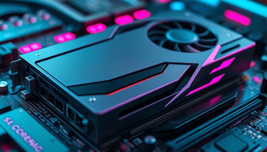NVIDIA GPU showcasing accelerated computing potential in vibrant lighting.