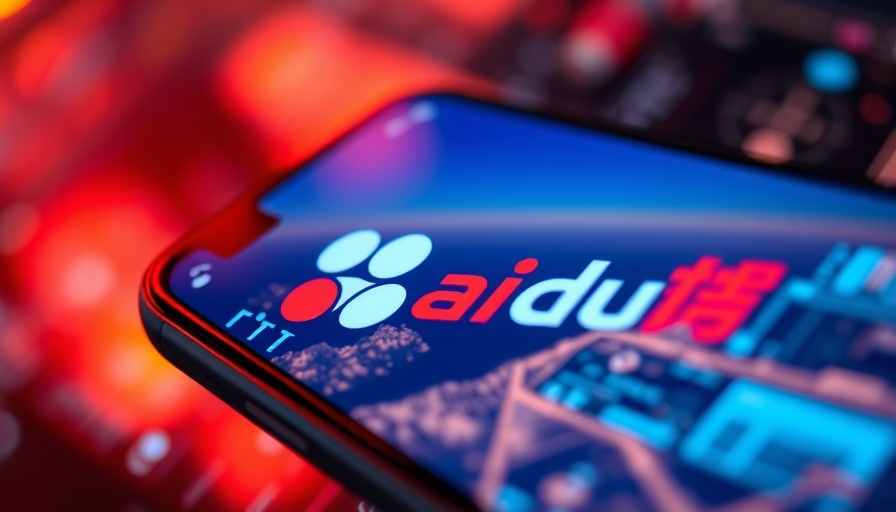 AI news: Smartphone showing Baidu and Deepseek logos.